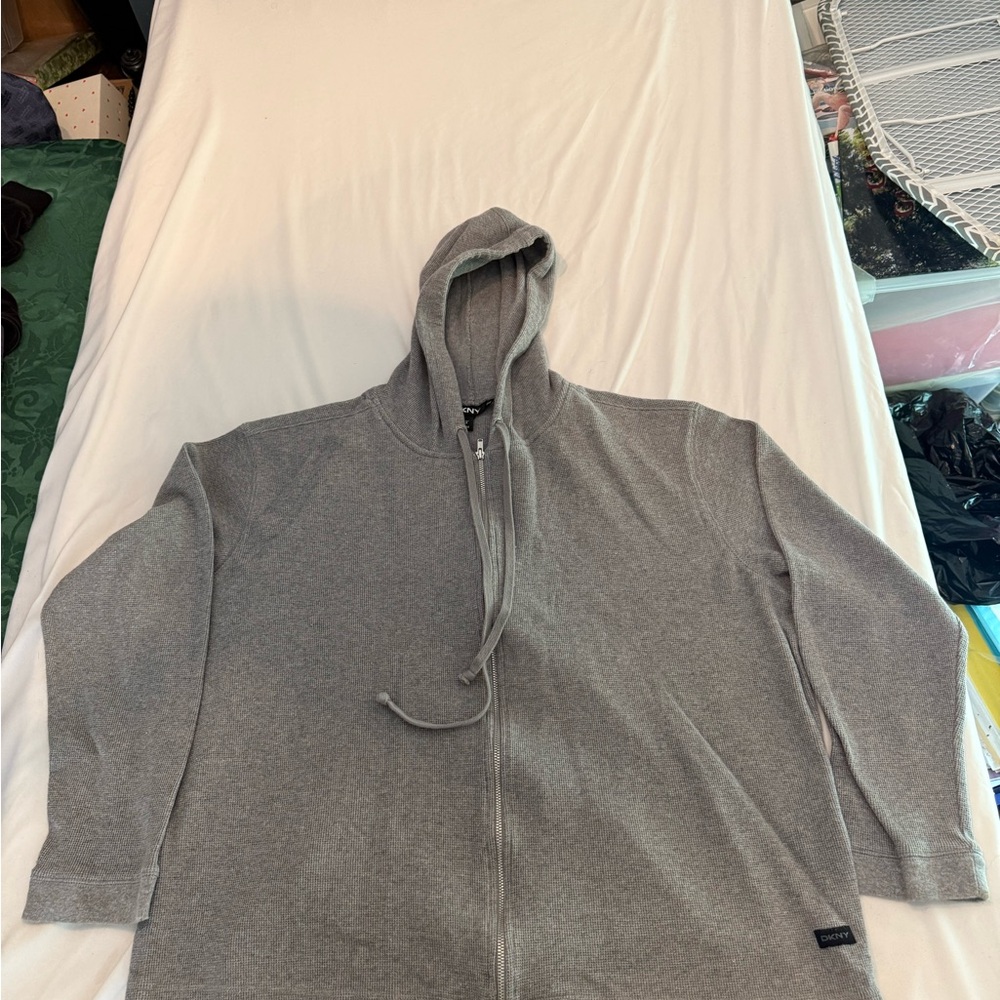 DKNY women’s Gray Zip-Up Hoodie & jogging pants‎ size 2XL